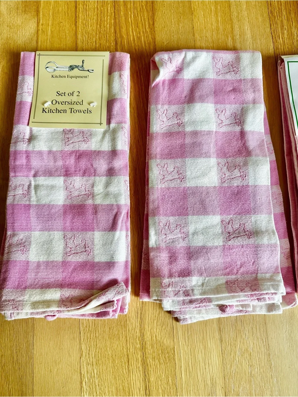 Nwt bundle of 9 Easter  theme Pink 100% cotton made in India kitchen Towels